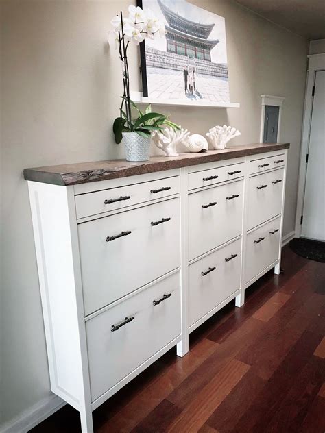 ikea hemnes shoe storage hack